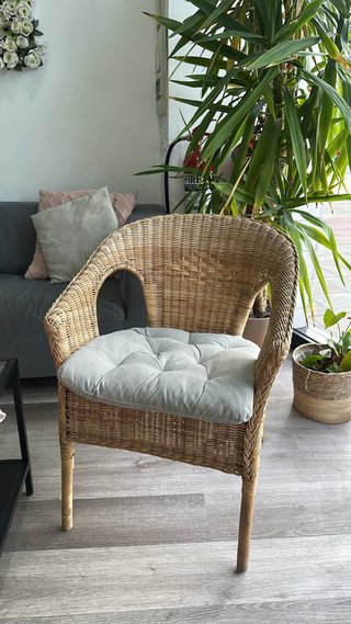 Silla de ratán AGEN de IKEA