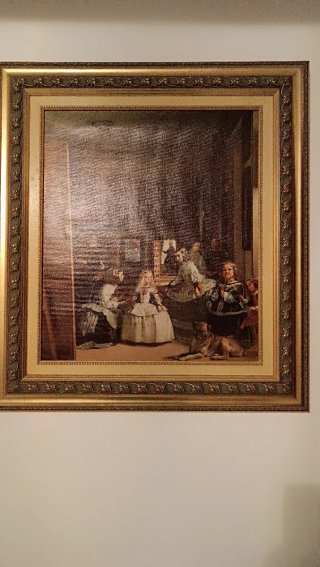 Cuadro Las Meninas con Marco Dorado