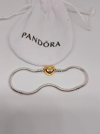 Pulsera Pandora 19cm con Cierre Dorado
