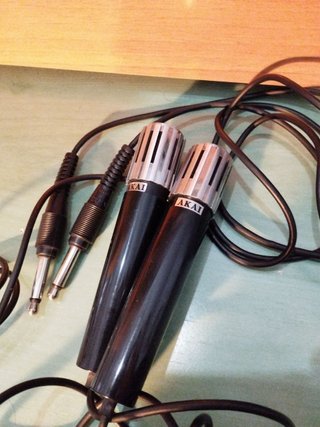 Pareja Micrófonos Vintage AKAI ASM-1