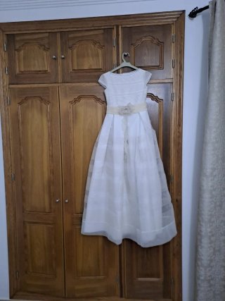 Vestido de comunión niña blanco