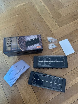 4 Apliques Solares LED para Exterior nuevos