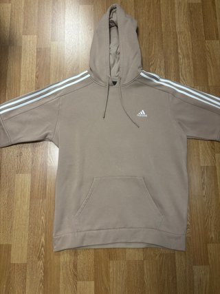 Sudadera Adidas Beige con Capucha