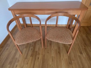 Set de 2 sillas de madera