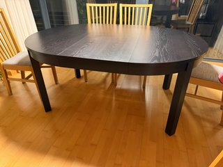 Mesa de comedor redonda extensible