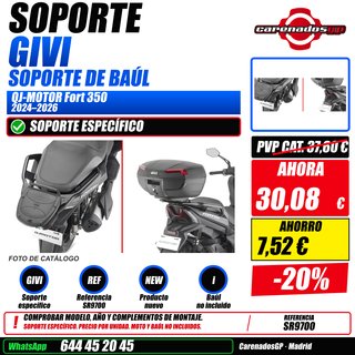 SOPORTE BAUL GIVI QJ-MOTOR Fort 350