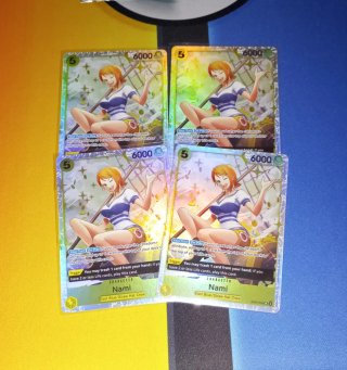 4x Nami SR cartas One Piece Card Game