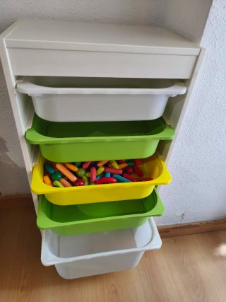 Estantería IKEA Trofast Blanco con 5 cajones