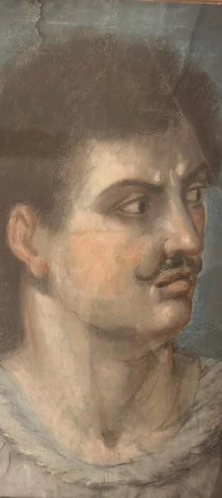 Retrato al pastel y óleo del siglo XVIII