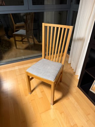 Pack 6 sillas de comedor de madera