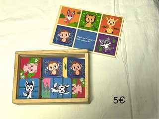 Juego de Memoria de Madera para Niños