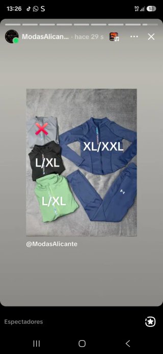 Chándal Under Armour Azul Talla XL