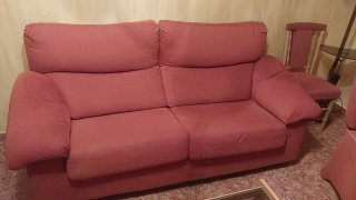 Sofá de 2 metros rojo