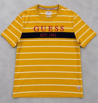 Camiseta GUESS de rayas amarilla