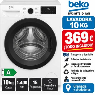 Lavadora Beko 10kg 1400rpm