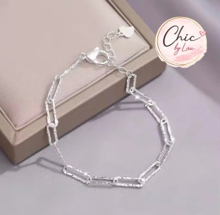 Pulsera con baño de plata