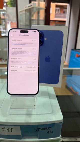 iPhone 16 Plus 128GB Azul