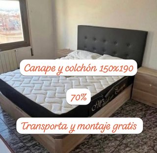 Canapé y colchón