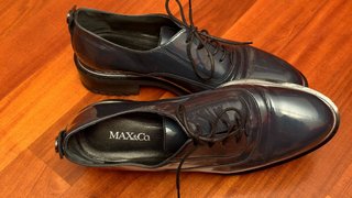 Scarpe eleganti Max&Co. in vernice blu