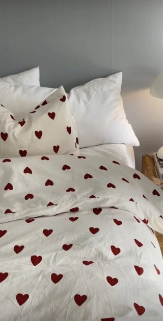 Funda nórdica matrimonio corazones