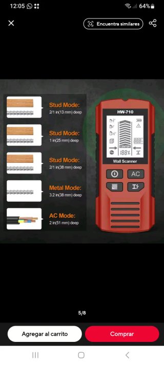 Detector de Pared HW-710