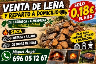 Leña de Carrasca y Almendrera