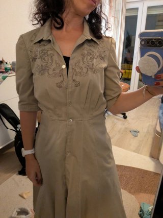 Vestido Ventilo Beige