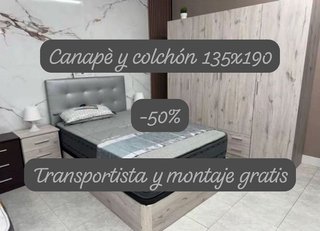 Canapé y colchón