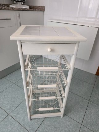 Mueble Auxiliar de Cocina Blanco