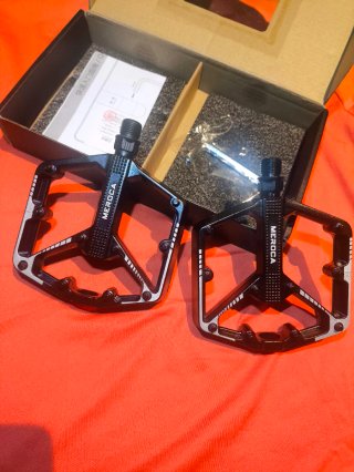 Pedales de Bicicleta Negros aluminio