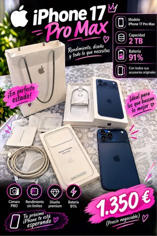 iPhone 17 Pro Max 2TB Azul