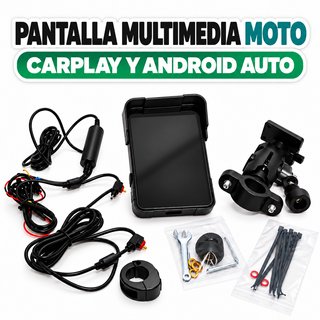 Pantalla Multimedia Moto CarPlay y Android Auto