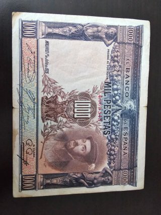 Billete 1000 Pesetas Carlos I 1925