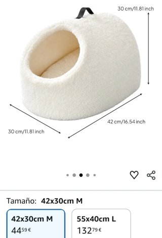 Letto per gatti in peluche