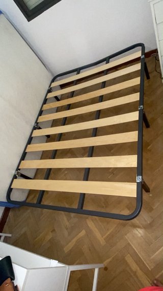 Somier de Metal y Madera
