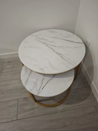 Set de 2 Mesas de Centro Redondas