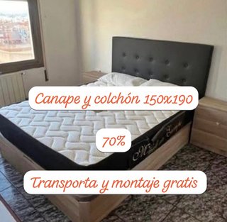Canapé y colchón