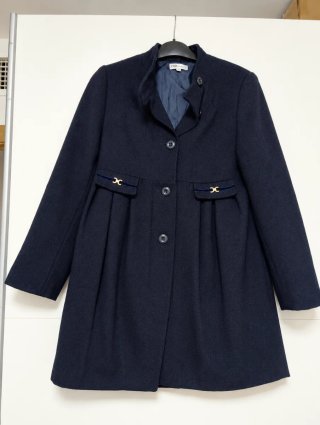Abrigo de paño azul marino Zara Kids Talla 10