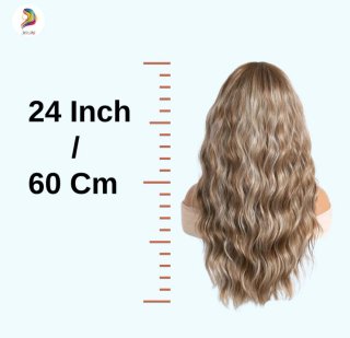 Peluca Castaño Claro 60cm + 2 Extensiones