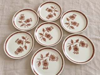 Set de 7 Platos Llanos Vintage Provenzales