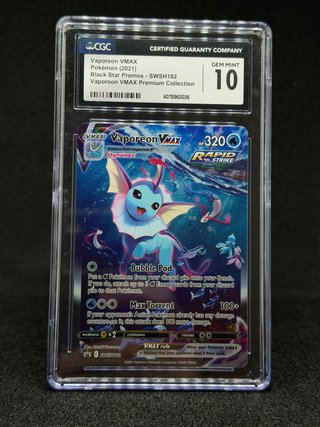 Vaporeon VMAX (SWSH 182) CGC 10
