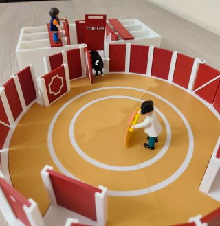 Lote Plaza de Toros Tipo Playmobil 3D