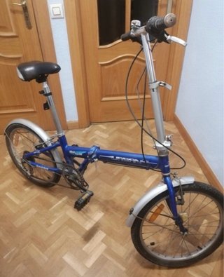 Bicicleta Plegable Boomerang Azul