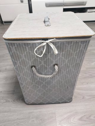 Cesta  de bambú para ropa de colada gran capacidad