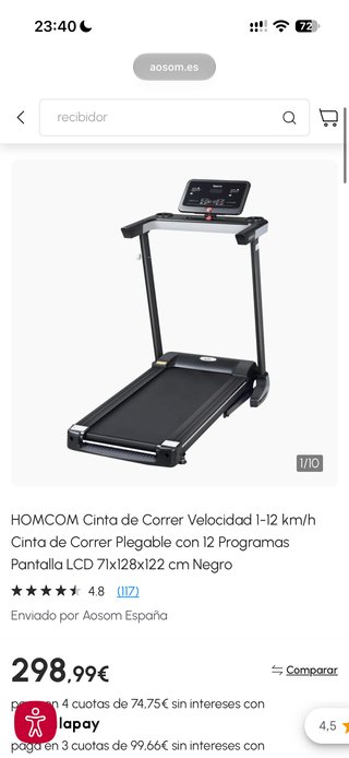 Cinta de Correr HOMCOM