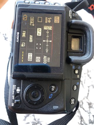 Camara Sony Alfa 350 impecable