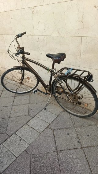 Bicicleta de paseo color marrón