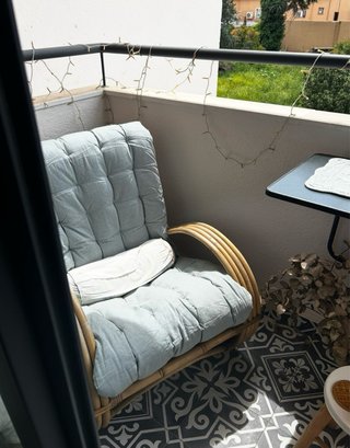 Sillón de jardín de bambú