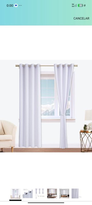 Cortinas Blancas con Ojales