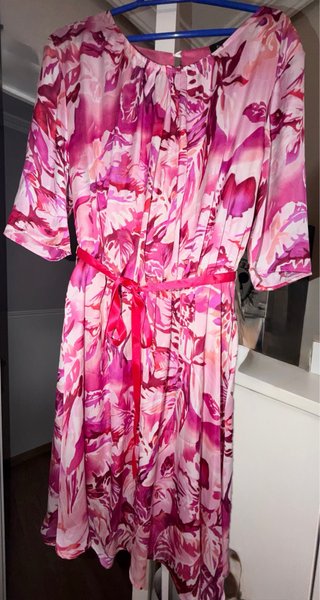 Vestido Estampado Rosa